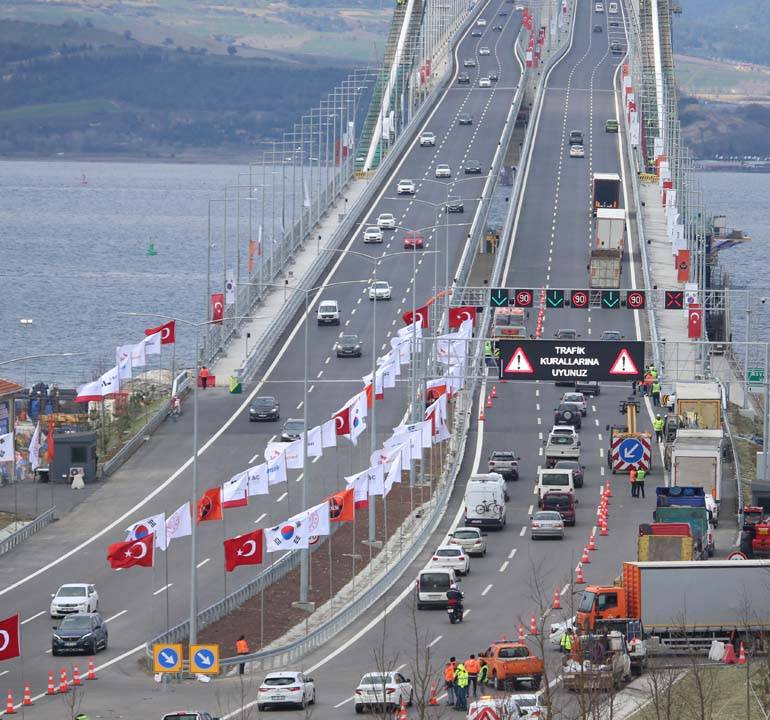 Çanakkale  Köprüsü teknik özellikleri ve simgeleriyle tarihe geçti! Çanakkale Köprüsü nerede, konumu nedir? 18